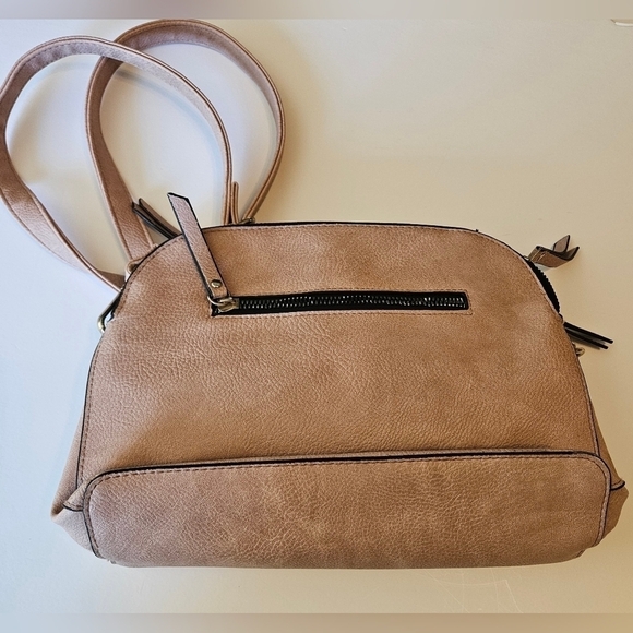 Sam & Hadley Mauve Pink studded shoulder Bag Tassel gold hardware pre-loved - Picture 9 of 16